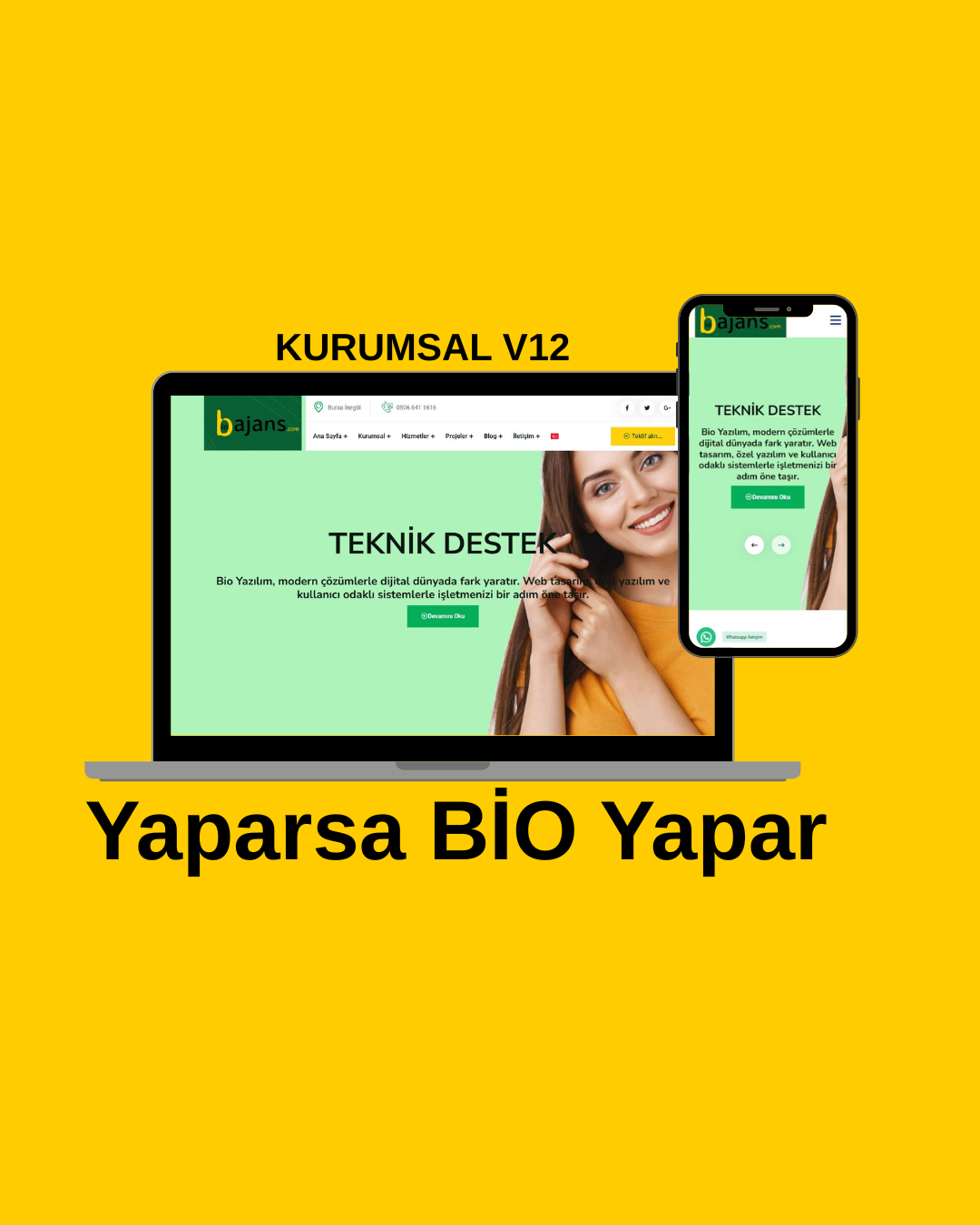 Her Sektöre Uyumlu Kurumsal v12 Yazılımı